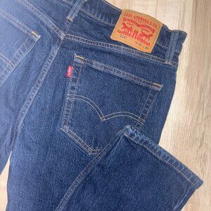 Vintage Levi Strauss Dark Wash 516 Zipper Fly Jeans 32" x 30"